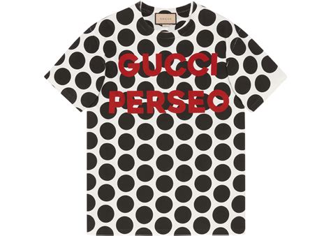 gucci polka dot t shirt|Gucci t shirt sale.